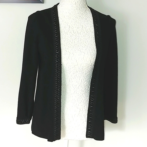 Laura Petites - Black open cardigan, like new size small - Picture 1 of 7